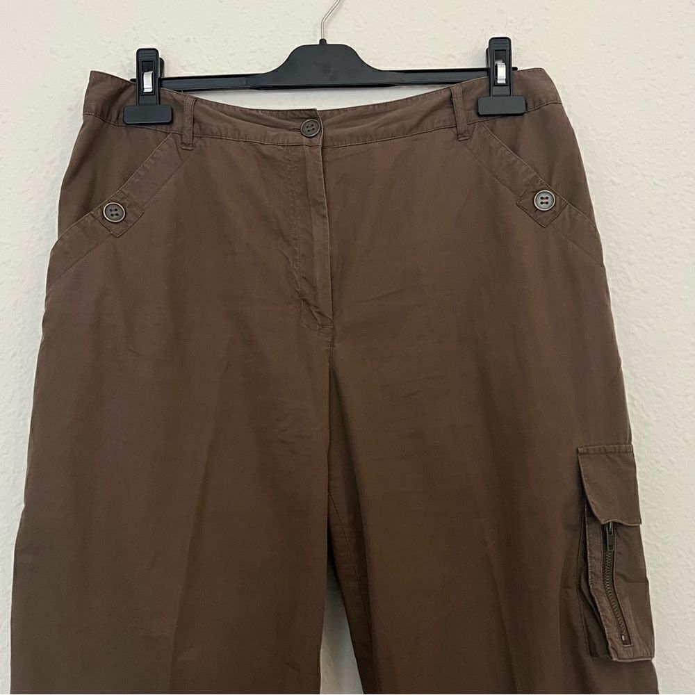 Chico’s Cropped Cargo Pants in Brown Size 2/ US 12 - Picture 2 of 11